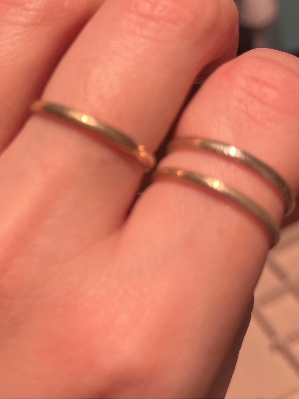 Sterling silver stacking rings - Picture 3 of 3